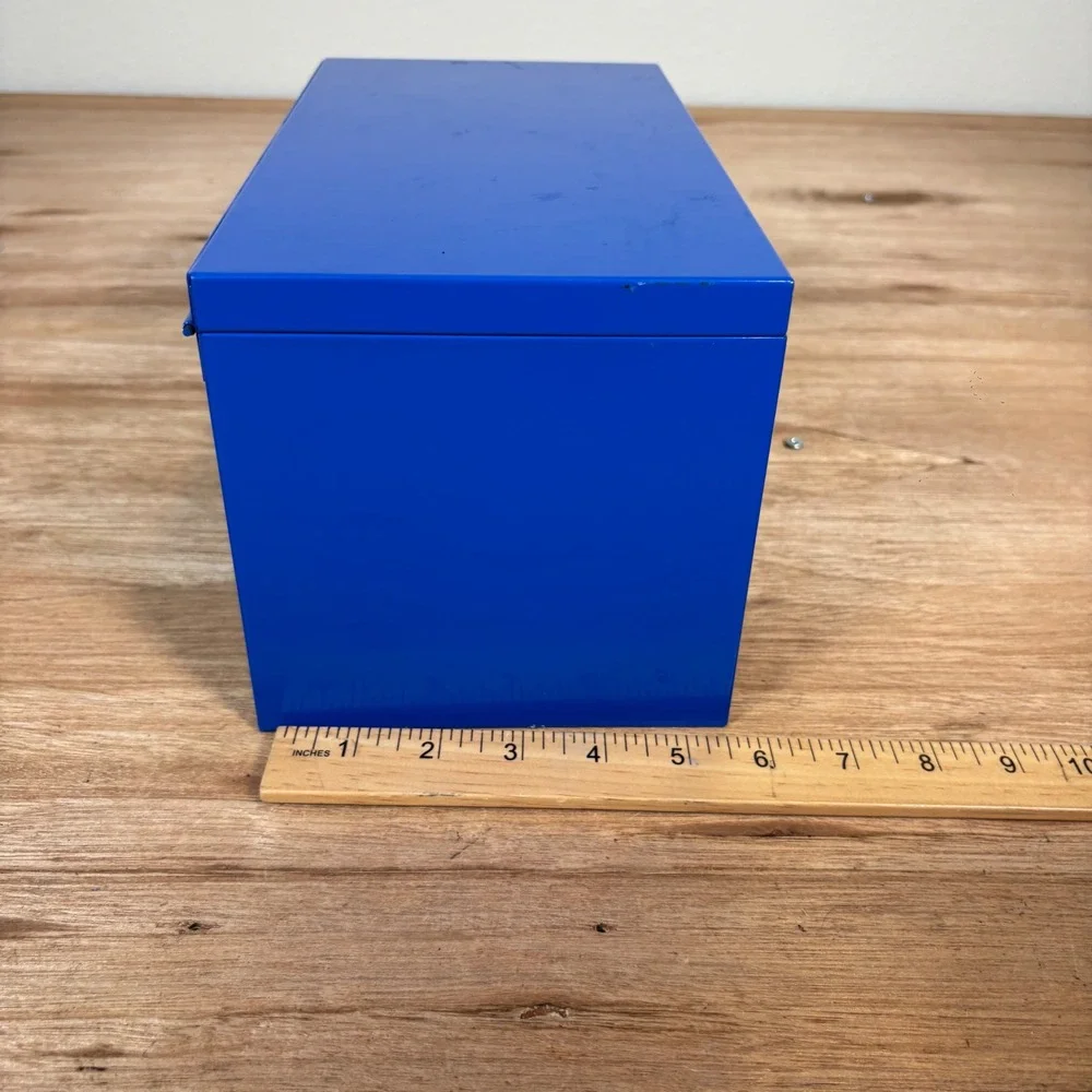Kobalt Mini Tool Box Blue Steel 2 Drawer Desktop Storage Chest Organizer